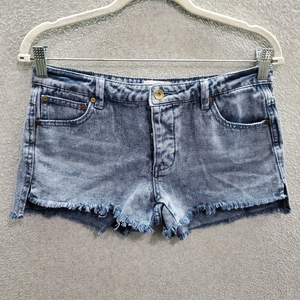 Pantalones Cortos O'Neill Junior 5 Azul Corte Denim Botón Mosca Entrepierna Caliente 2" Foto 1 de 4