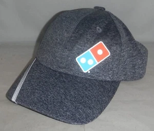 NEW Domino's Pizza Logo Delivery Uniform Worker Gray Reflective Baseball Hat Cap - Picture 1 of 4