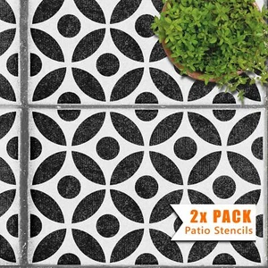 2x Plantillas de Patio para Rectángulo 90x60 Piso de Hormigón Losas de Jardín - Punto Tsunagi - Imagen 1 de 5