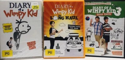 Diary Of A Wimpy Kid 1 + 3 - Dog Days + Long Haul | Region 4 DVD Set I Free Post - Image 1 of 3