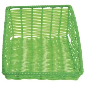 HUBERT® Green Tapered Produce Basket - 11 1/2"L x 20"D x 1 1/2" to 6"D - Picture 1 of 9