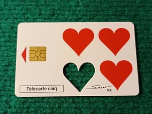 TELECARTE PRIVÉE / PHONECARD France 5U - SIDA INFO Sosno coeurs - GEM2 Gn503 - Imagen 1 de 2
