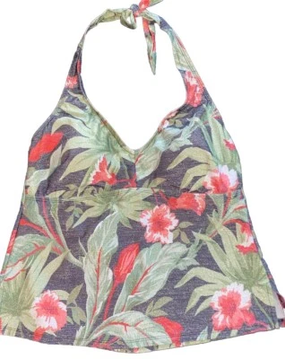 Tankini Halter Top Natación Top Por Liz Claiborne Mujer Talla 16W 1X Traje De Baño Foto 1 de 4