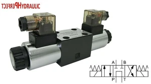 4/3 Wegeventil Magnetventil 230V NG06 Cetop3 A-B geschlossen P-T Verbunden - Bild 1 von 3