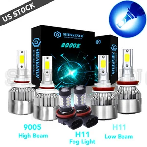 For Lexus RX350 2010-2015 - 8000K LED Headlights + Fog Light Combo 6x Bulbs Kit - Picture 1 of 11