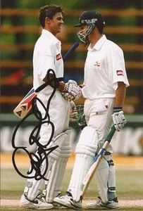 AUSTRALIA: GREG BLEWETT SIGNED 6x4 TEST ACTION PHOTO+COA - Picture 1 of 1