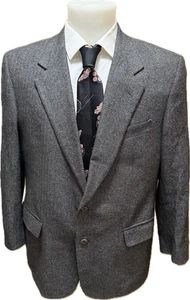 Ermenegildo Zegna Cashmere Sakko Gr 52 Grau Tweedsakko Männer Jacke  Sakko - Bild 1 von 11
