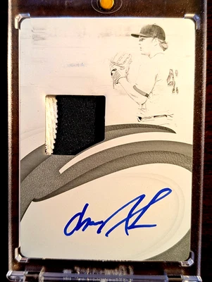 2019 Immaculate #23 Chance Adams Printing Plates Patches Auto Black 1/1 Yankees - Image 1 of 3