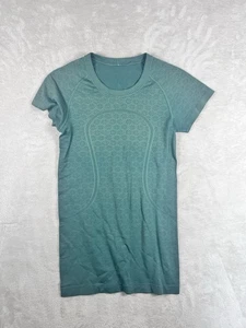 Lululemon Swiftly Tech Short Sleeve Crew Top Running Shirt 6 Green Smoke - Picture 1 of 7