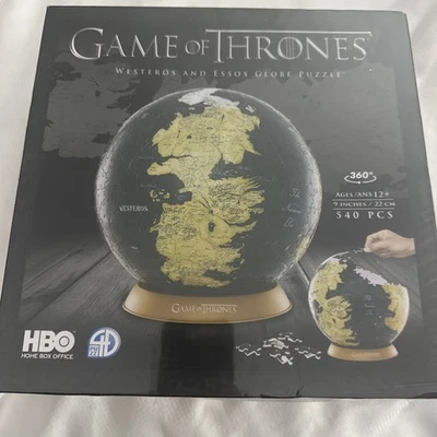 Juego de Tronos 3D Globo Puzzle de Poniente 540 Piezas 9" Rompecabezas NUEVO Foto 1 de 4