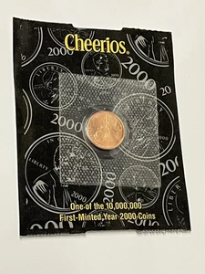 2000 Cheerios Lincoln One Cent U.S. Mint C.O.A. SUPERB! NO RESERVE! + $1 ship! - Picture 1 of 2
