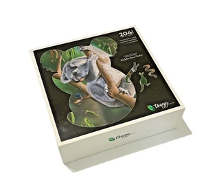 TWIGG Holzpuzzle Koala 204 Teile Künstlerin Natalie Parker Australien ~ 12 Zoll x 16 Zoll - Bild 1 von 10