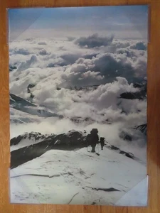 Vintage MT McKINLEY, ALASKA "The Hikers" by Tom Spencer #11059 Poster - Picture 1 of 5