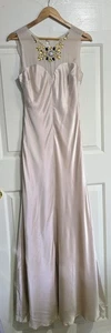 George Evening Dress s.12 NWT* Pink Whisper Gown Silk Satin  - Picture 1 of 15
