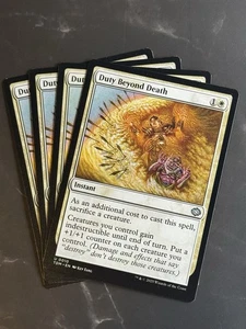 4x Duty Beyond Death #0010 U [Tarkir: Dragonstorm] NF LP/NM - Picture 1 of 1