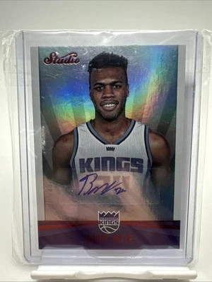 Panini Studio Buddy Hield 2016-17 verde azulado automático RC/30 #24 Foto 1 de 4