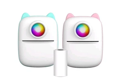  Mini Photo Printer, Thermal Bluettooth Printer PINK - Image 1 of 4