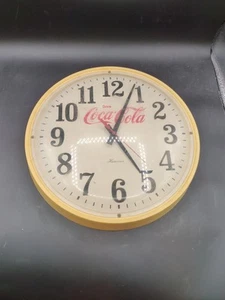 Vintage DRINK COCA-COLA Clock Hanover. 15" Works - Picture 1 of 2