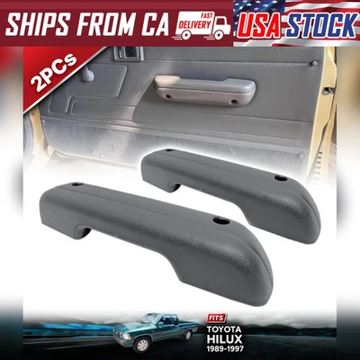 Inner Door Pull Handle Interior Gray 2PCs For Toyota Hilux LN85 LN90 1989-1997 - Изображение 1 из 4