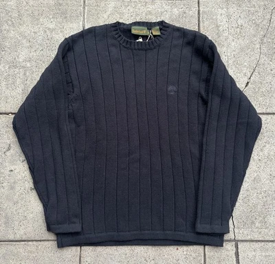 Moletom Timberland masculino de malha gola redonda novo com etiquetas Deadstock vintage vintage Y2K - Imagem 1 de 4