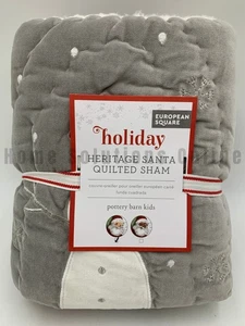 Pottery Barn Kids Heritage weißer Weihnachtsmann gesteppter Wende-Schein Euro #B160 - Bild 1 von 4