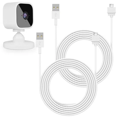 2Pack 25ft/7.5m Power Cable for Blink Mini, Extension USB Cable Continuously ... - Image 1 of 4