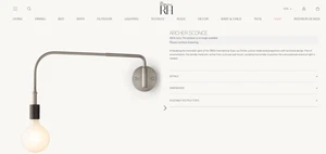 Restoration Hardware Archer Sconce - Bronze/Pewter - Picture 1 of 2