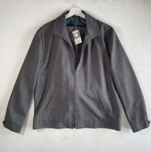 Tuta vintage Greenwoods 2 pezzi uomo taglia 2XL XXL grigia full zip Co-Ord fondo di magazzino - Foto 1 di 15