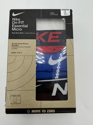 Paquete de 3 calzoncillos boxer Nike Dri-FIT Essential Micro para niños pequeños precio de venta sugerido por el fabricante $28 Foto 1 de 3