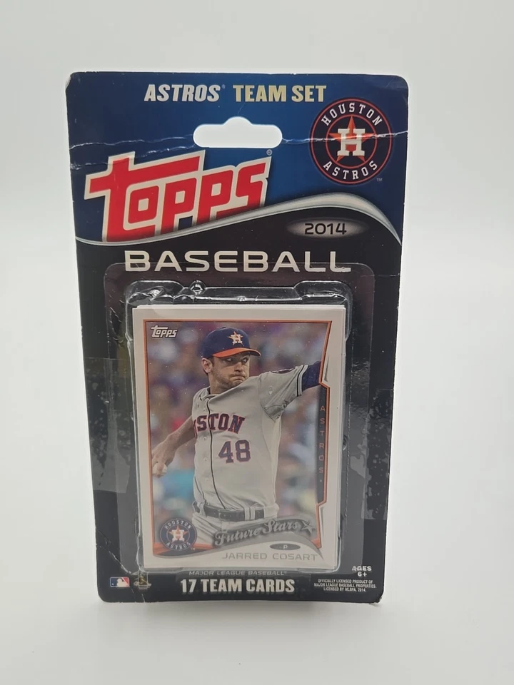 (20x)2014 Topps 棒球休斯顿 ASTROS 球队套装 Blister Pack 17 张卡 — 第 1/2 张图片