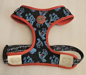 Fresh Pawz Santa Cruz Skateboards Breathable Mesh Dog Harness M Medium Blue Red - Picture 1 of 9