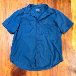 Camisa de campo Filson para hombre manga corta grande algodón botón caza aire libre U17 - Imagen 1 de 5