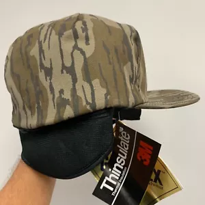 VTG GORE TEX Insulated ORIGINAL Mossy Oak Bottomland Large Hat Camo Ear flaps L - Picture 1 of 10