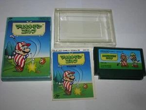 Mario Open Golf Famicom NES Japan import boxed +manual US Seller - Picture 1 of 12