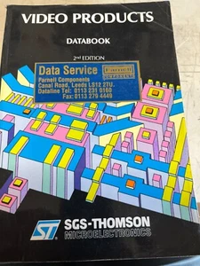 SGS-THOMSON VIDEO PRODUCTS DATABOOK 2ND EDITION rare VINTAGE - Bild 1 von 1