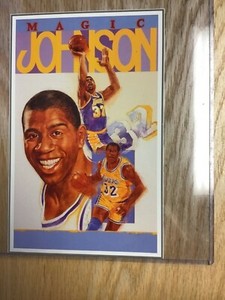 1992 Allan Kaye’s Sports Cards News Magic Johnson Big Card #5