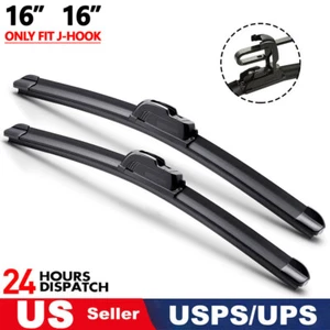 16"+16" Premium Quality All Season Beam Windshield Front Wiper Blades (Set of 2) - Bild 1 von 8