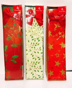 Weihnachten Weinflaschenkisten 3er Set - Bild 1 von 3