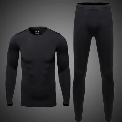 Ropa Interior Térmica Hombre Ultra Suave Largo Johns Set con Capa Base Forrada de Vellón Foto 1 de 4