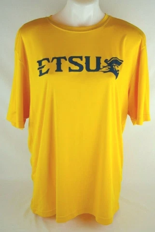 Sport Tech ETSU Buccaneers Short Sleeve T-Shirt Unisex Size Large 100% Polyester Cover