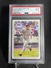2018 TOPPS HERITAGE #275 MIKE TROUT ACTION PSA 9 Angels SSP SP Rare
