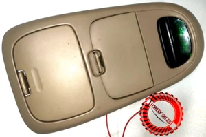 OEM 98-03 Ford F-150 Overhead Console Digital Display Compass Cubby Storage -TAN - Picture 1 of 2