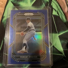 2023 Panini Prizm Fergie Jenkins #290 Blue Prizm SP #048/149 Cubs HOF