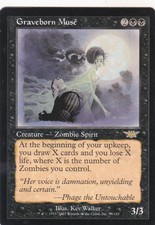 1 x Graveborn Muse rare creature from Legions (MTG)