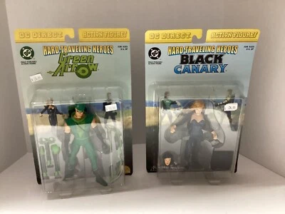 DC Direct Hard-Traveling Heroes - Black Canary & Green Arrow Figure Lot - Image 1 of 4