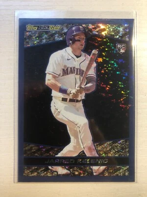2021 Topps Update Black Gold Blue Parallel Jarred Kelenic Mariners RC - Image 1 of 2