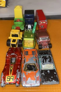 Lot of 9 Vintage Matchbox Lesney Cars England Original Old Trucks Rare Free Ship - Picture 1 of 12