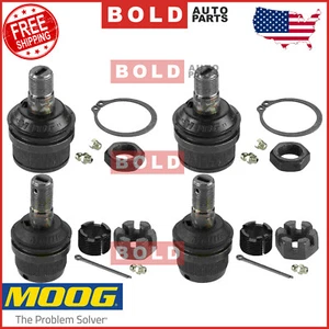 MOOG K8194T K8195T Front Upper Lower Suspension Ball Joints Kit Set 4pc 4WD - Picture 1 of 6