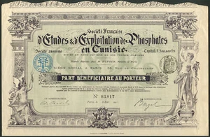 Tunisia: Société Francaise d'Etudes & d'Exploitation de Phosphates en Tunisie... - Picture 1 of 1