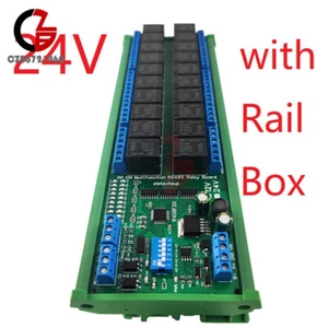 12V/24V 20 CH RS485 Digital Analog Switch IO Modbus Rtu PLC Uart Expansion Board - Picture 1 of 36
